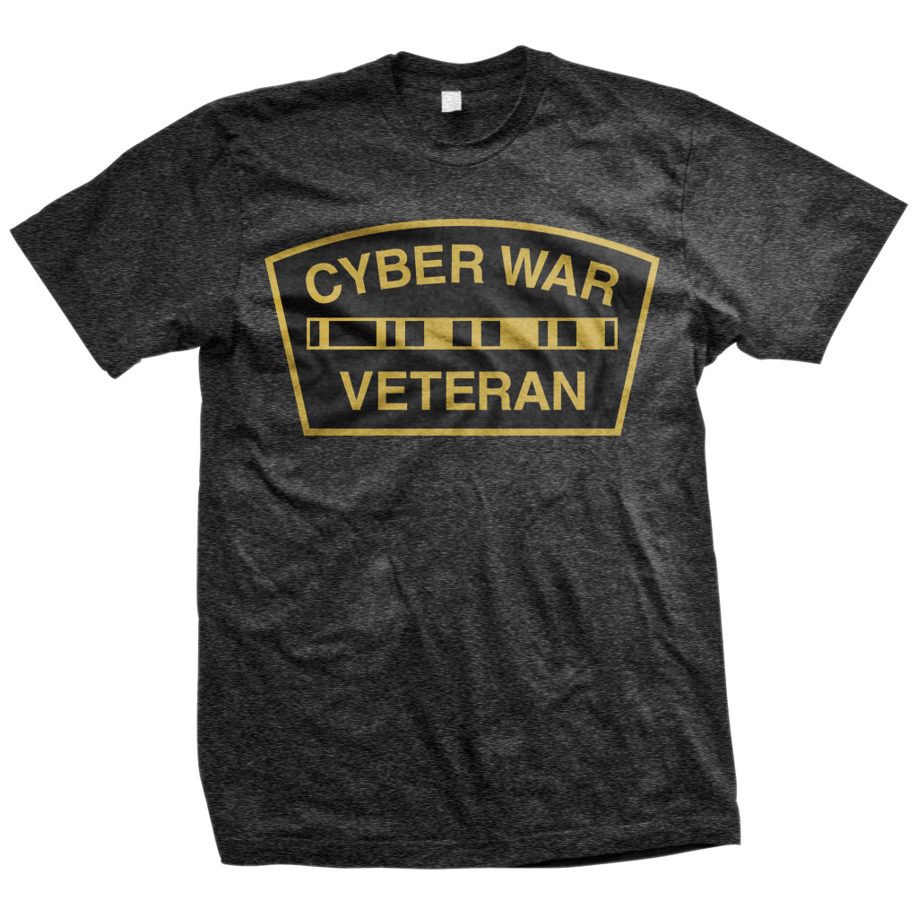 Cyber War Veteran T-Shirt (TriBlack)