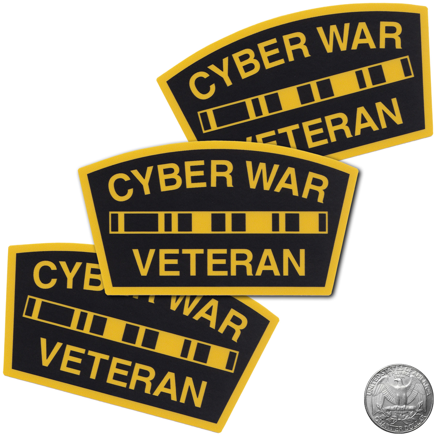 Cyber War Veteran Vinyl Sticker