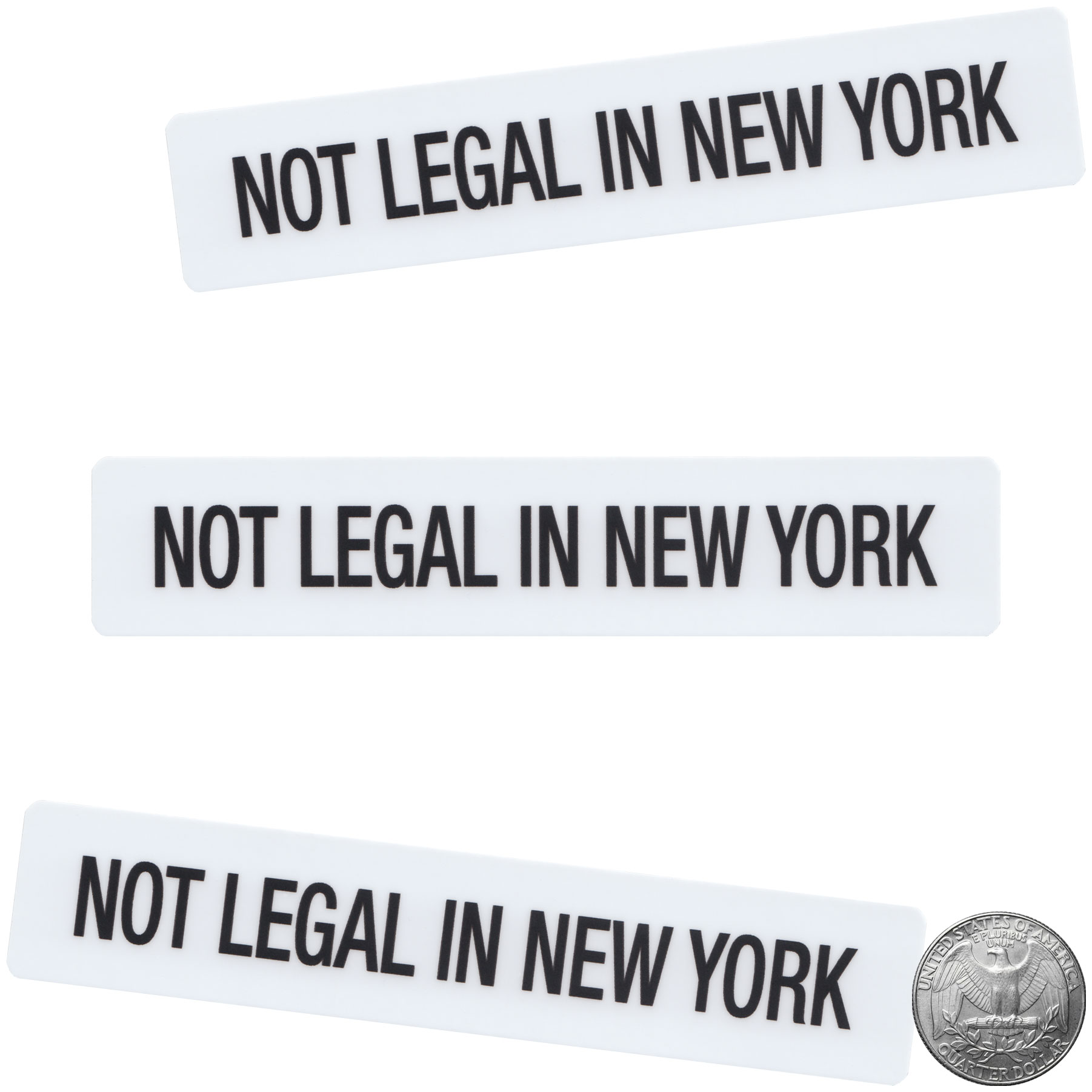 Not Legal In New York Vinyl Sticker