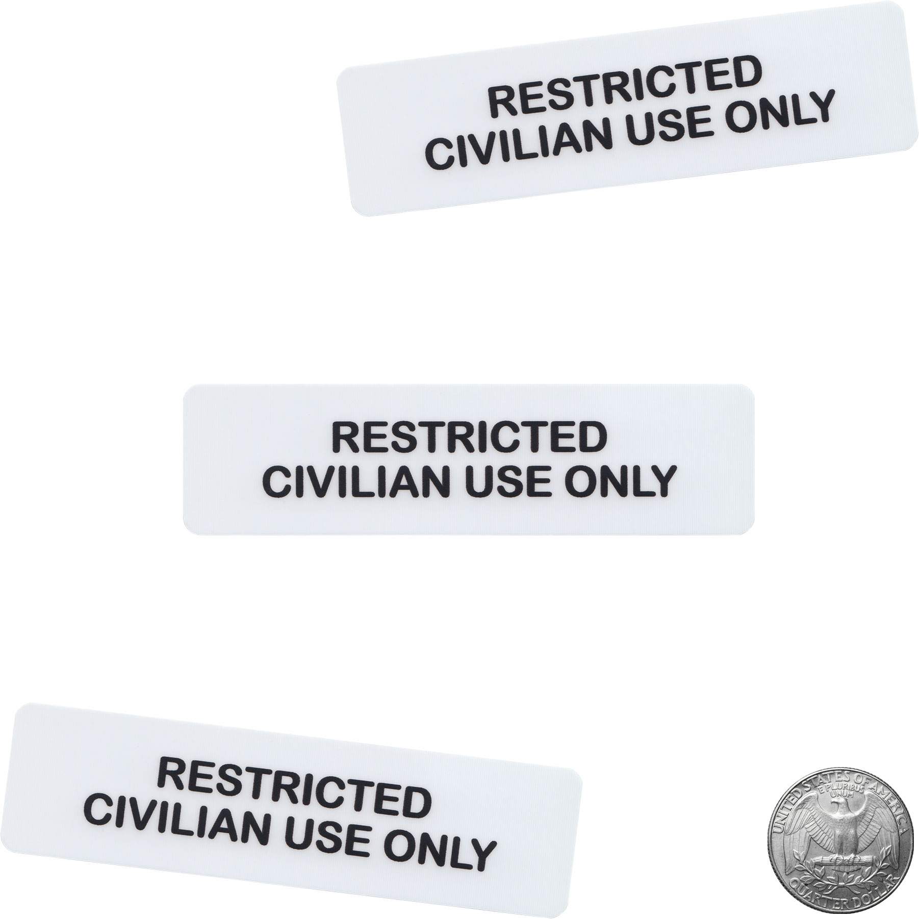 Restricted Civilian Use Only Vinyl Sticker