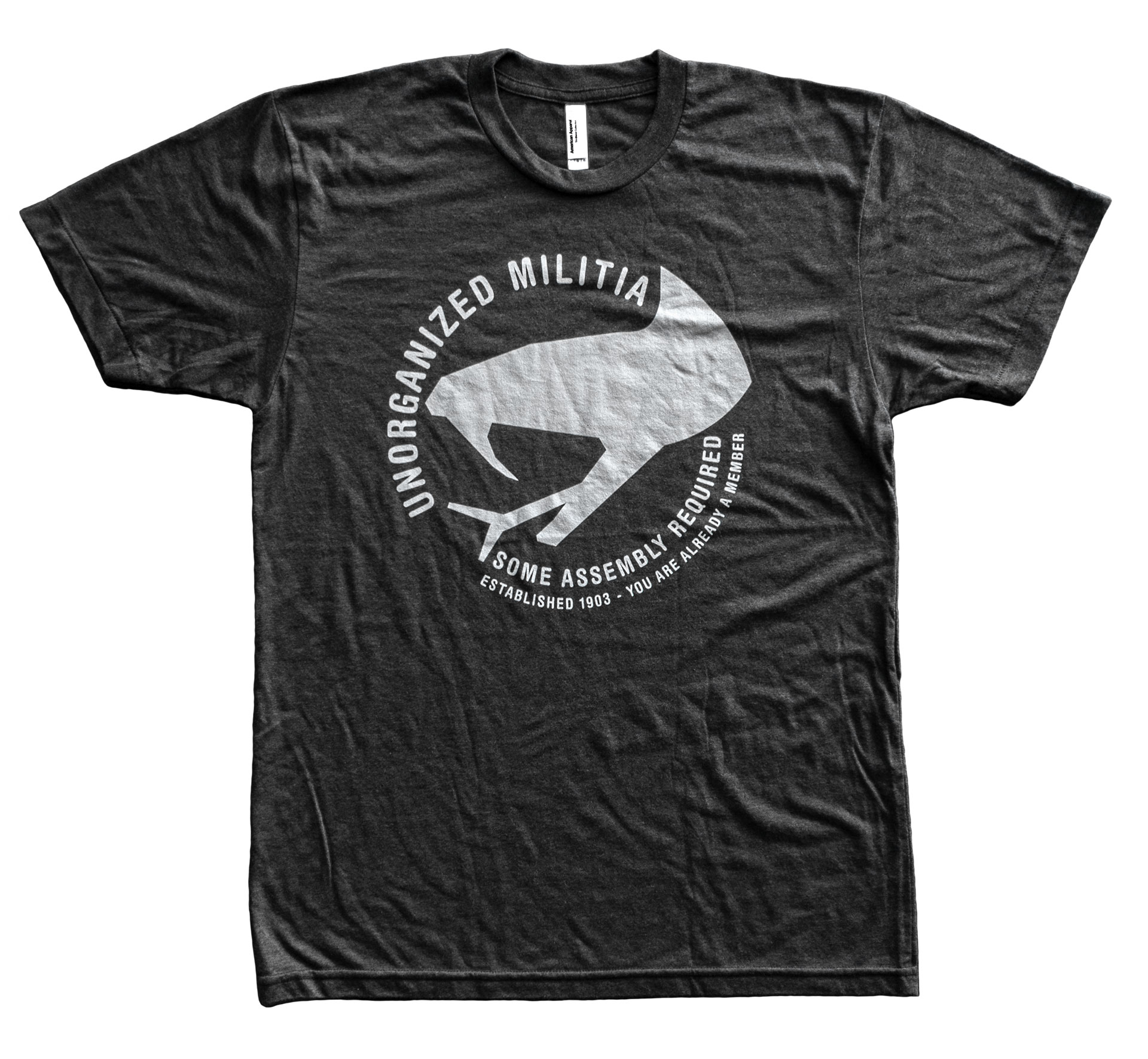 Unorganized Militia Snake Head (TriBlack) T-Shirt