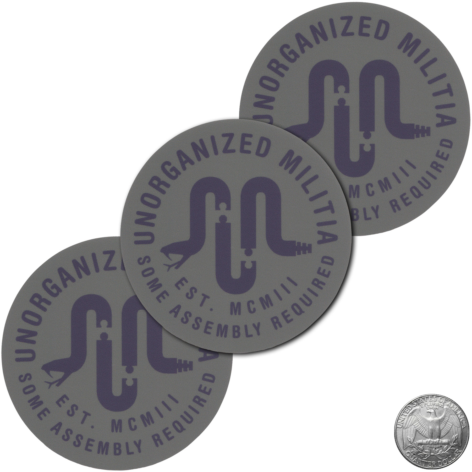 Unorganized Militia Logo Vinyl Sticker