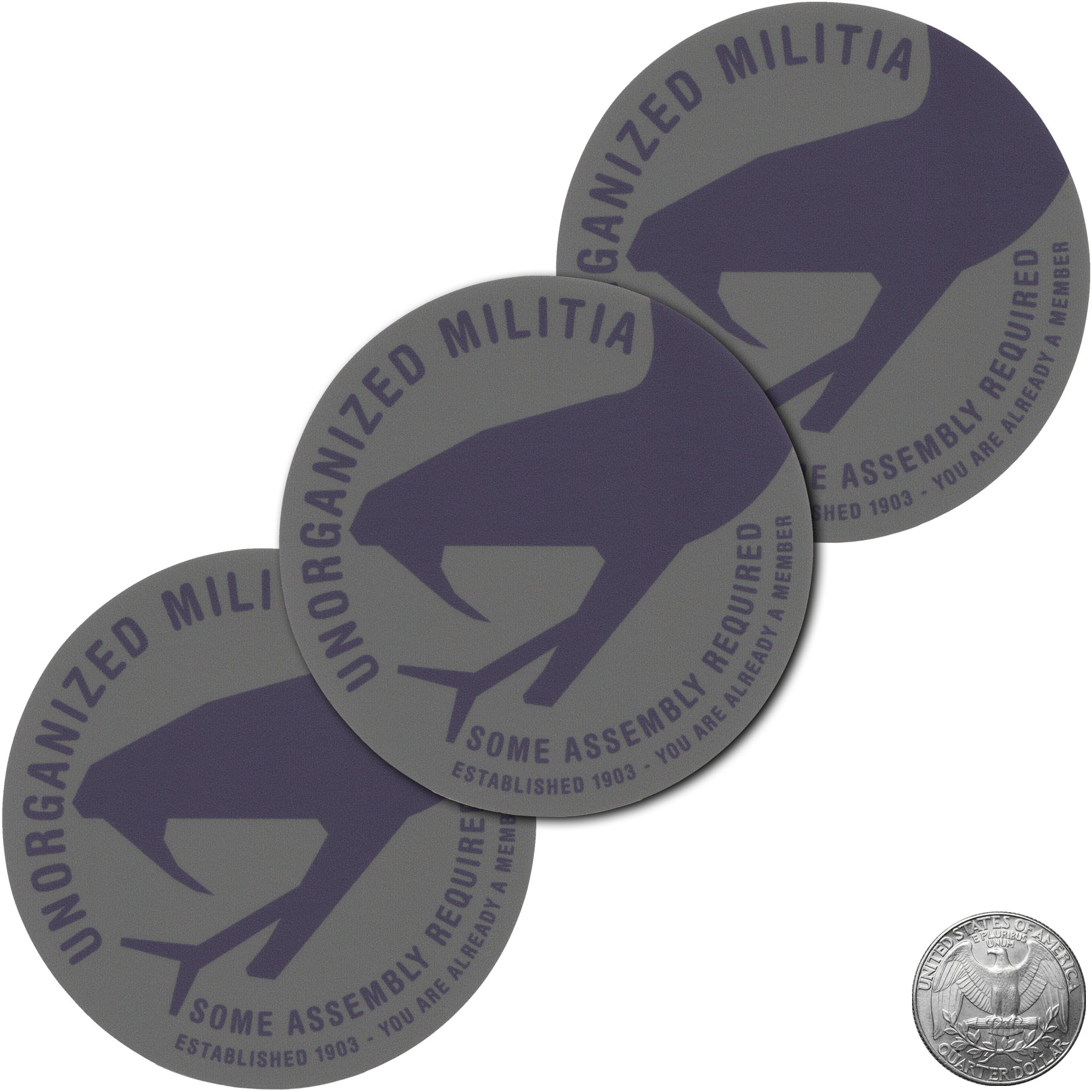 Unorganized Militia Snake Head Vinyl Sticker
